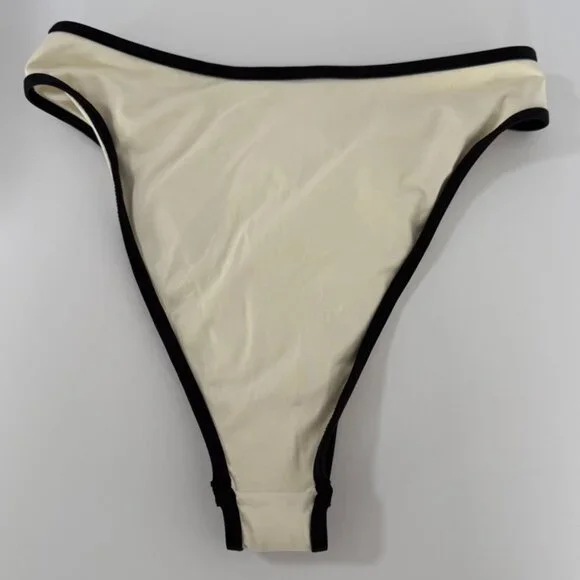 NWT L*SPACE Cream & Black Nora Bitsy Bikini Bottoms - Picture 5 of 10